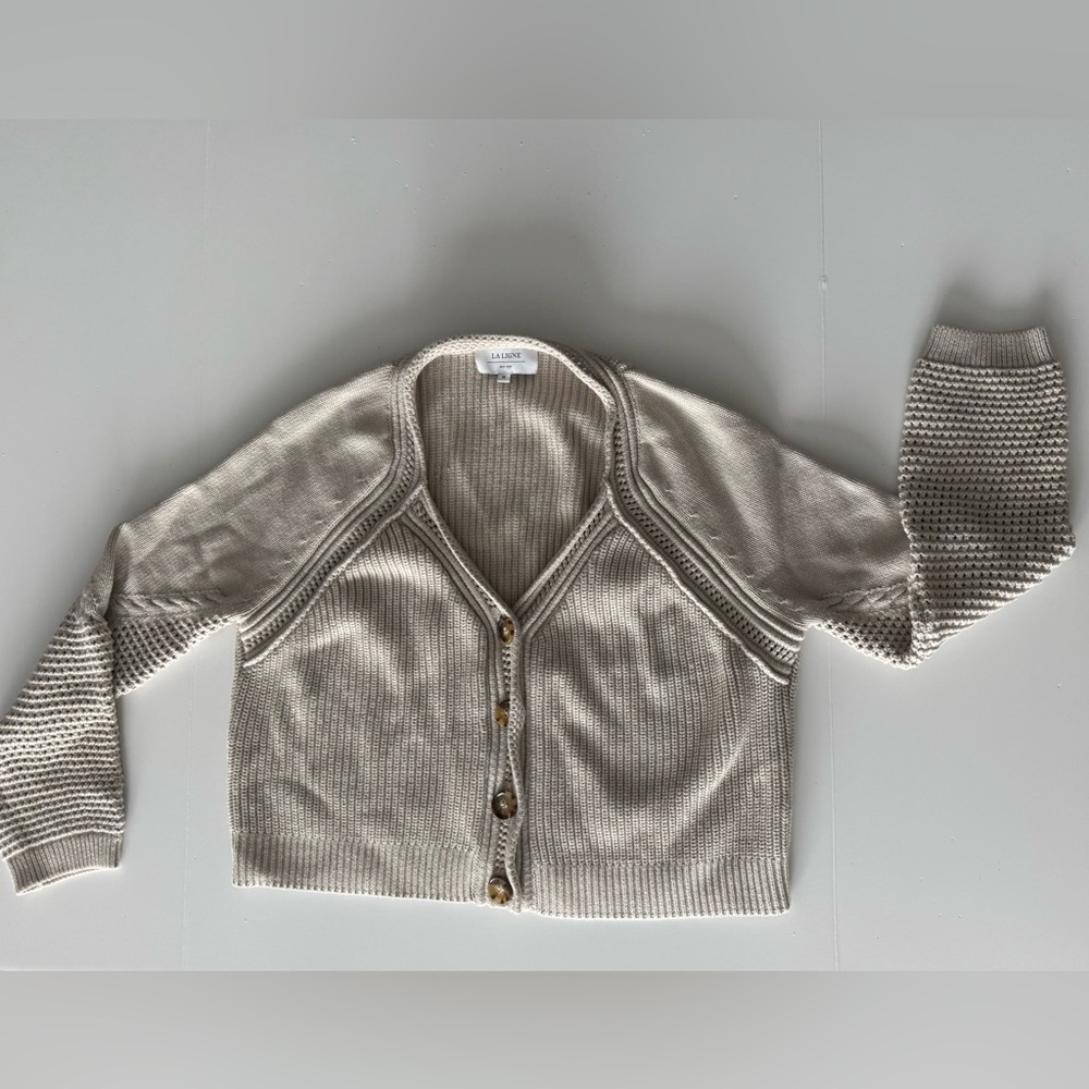 La Ligne Cream Knit Sweater